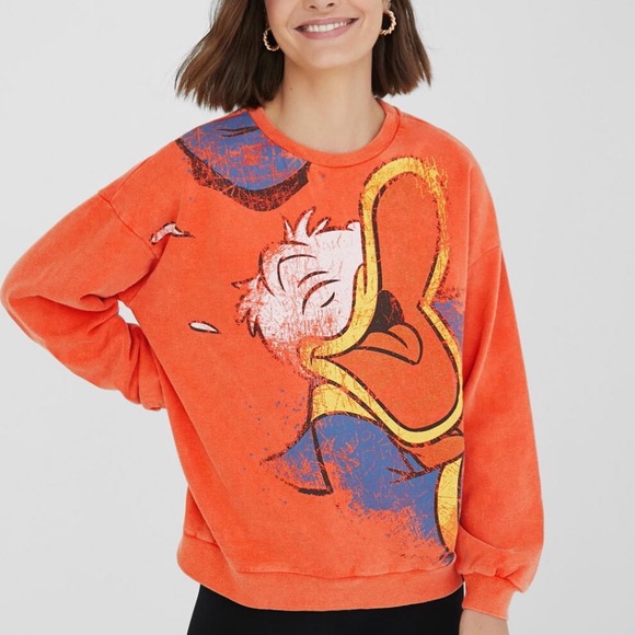 Desigual Sweaters - Desigual Donald Duck Plush Sweatshirt